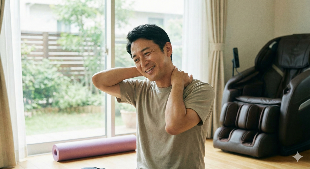 肩こりが楽になった男性