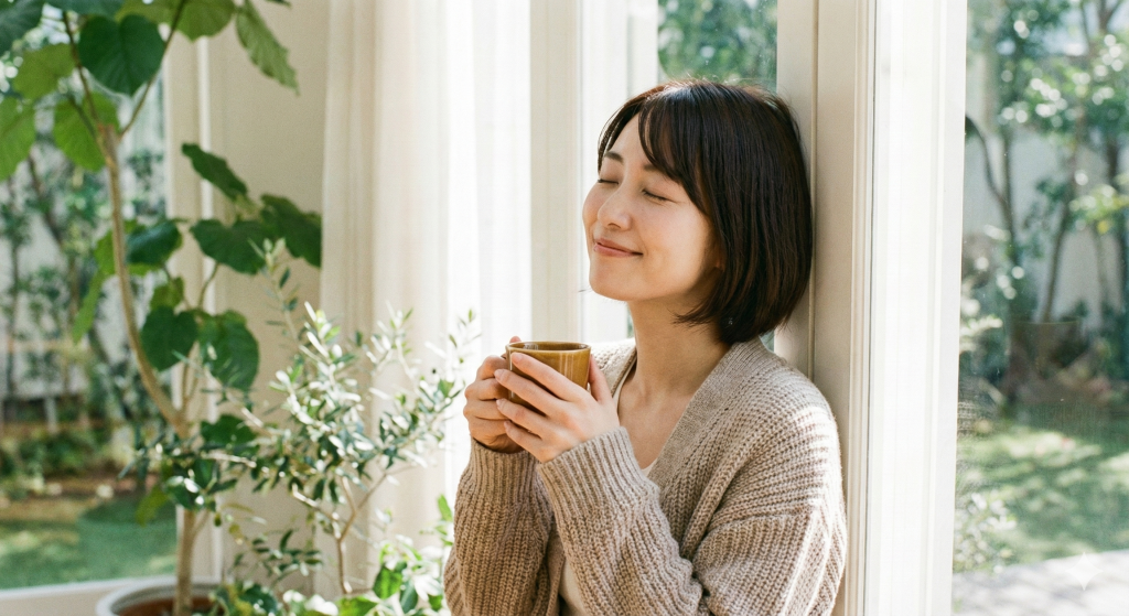 かゆみが治って幸せな女性