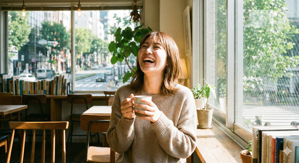 幸せそうな女性