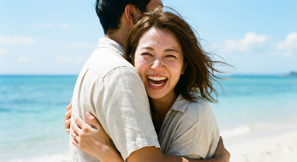 幸せでたまらない30代日本人女性