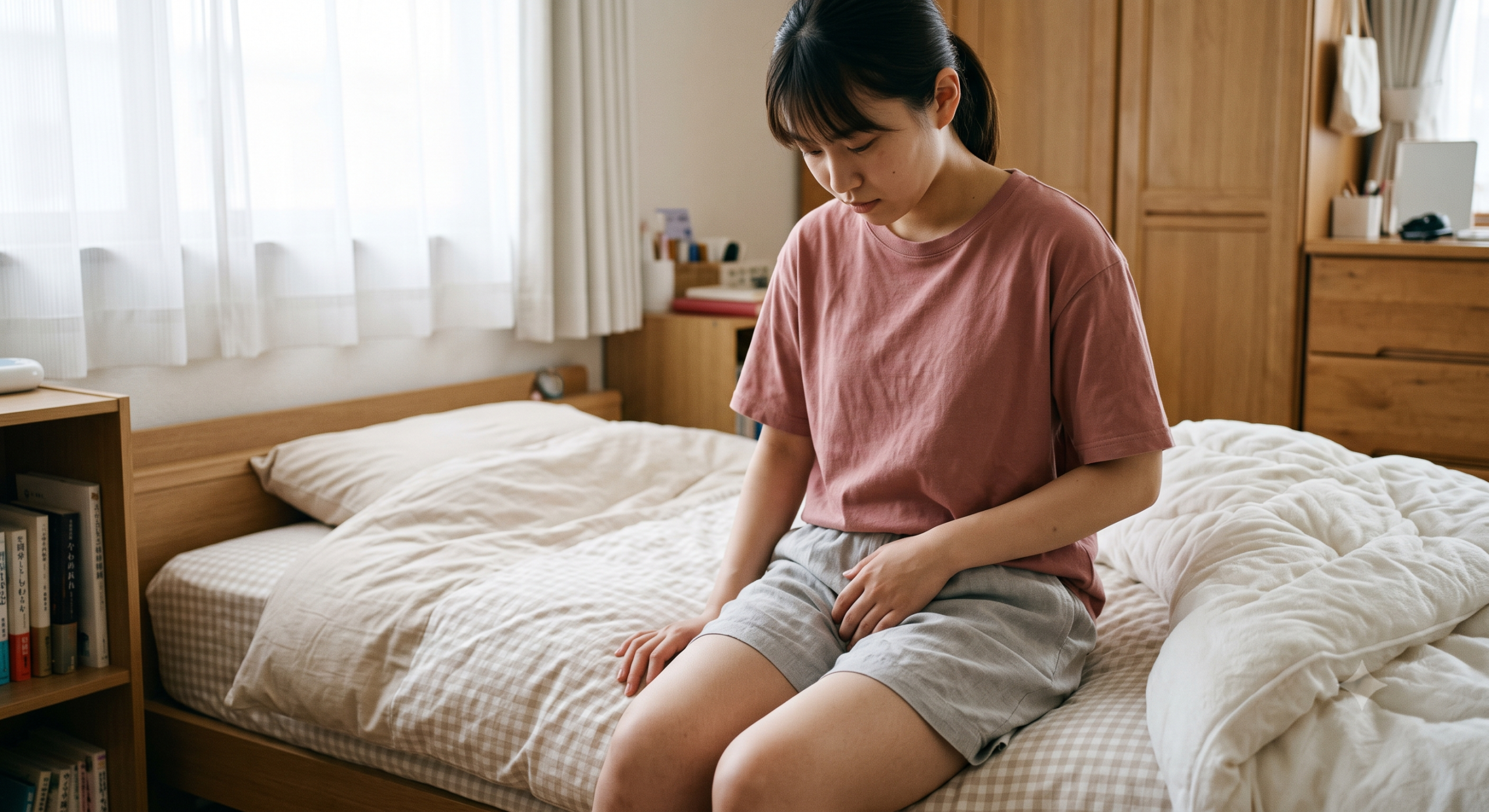 デリケートゾーンの黒ずみを気にしている女性