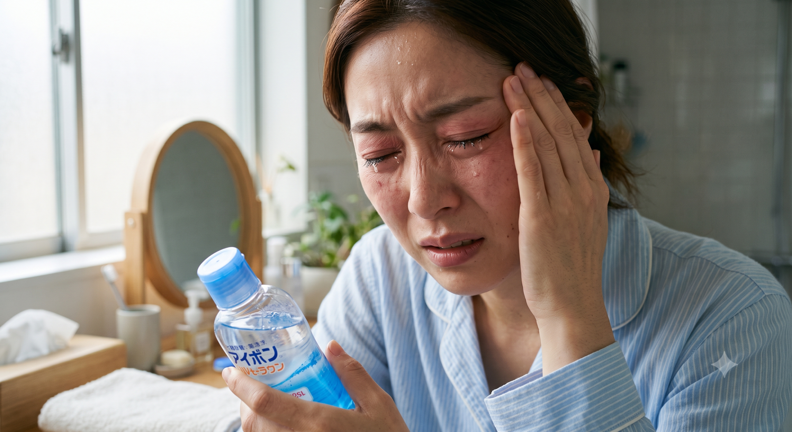 アイボンを使っている女性